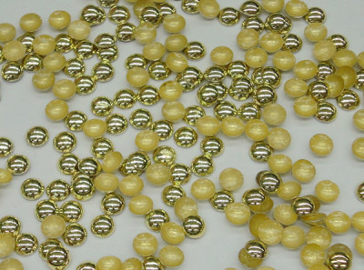 Hot Chip imitation imports, half yellow fruit green costume jewelry and accessories 4mm scalding hot drilling