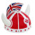 Factory Direct Sales Flag Horn Hat Party Hat Plastic Hat Horn Hat