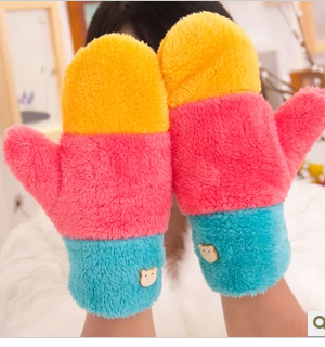 Korean half of the wool-Pack stitching gloves
