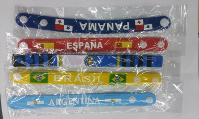 PVC flag bracelet