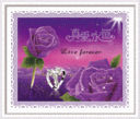 Precision printing hand embroidered true love eternal purple 5D cross stitch 0233