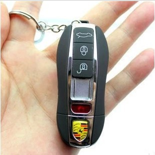 Serving creative Porsche key USB car charger cigarette lighter electronic lighter windproof silent 