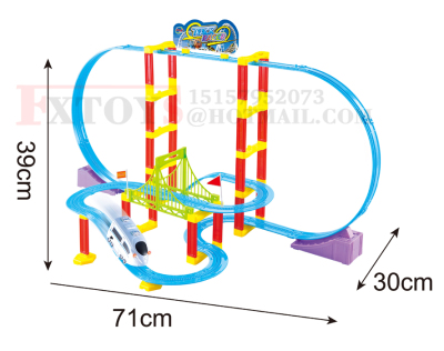 New electric 3D rollercoaster tracks toys electric toys
