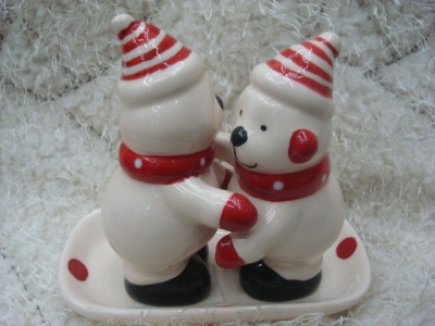 Christmas snow man cruet gifts home furnishings ceramics crafts creative ornaments wholesale