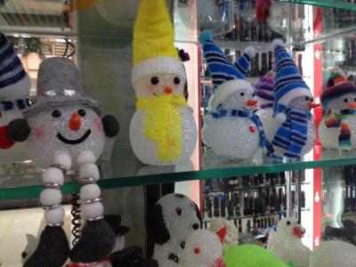 Colorful Particle Snowball Snowman Christmas Snowball Snowman Factory Direct Sales。