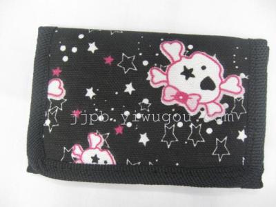 Ghost girl student wallet 10 canvas material of ammonia production.