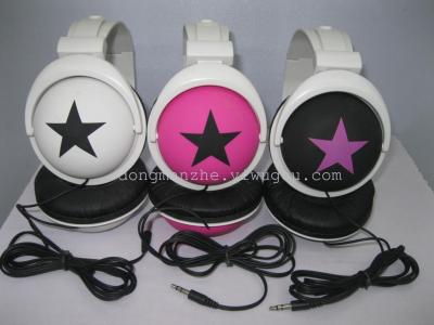 High quality five-pointed star headphones