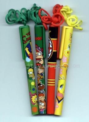 Lanyard new Korean cute cartoon ballpoint pen gel ink pen