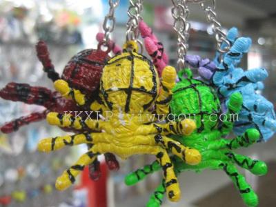 Salable cheap wholesale Keychain  spider key chain  spider pendant