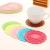 A fresh flowers thickened circular candy color double-sided silicone coaster with insulation pad