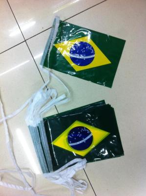 Cheap plastic Brazil flag
