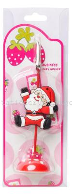 Hitachi business card holder Christmas tree snowmen Christmas Santa Claus PVC soft rubber