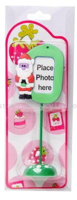 Silicone frame vertical picture frame gifts for children Cartoon Christmas day photo frame