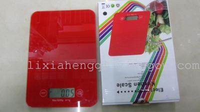 Electronic kitchen scale touch glass scale baking scale ingredients scale fruit and vegetable scale
