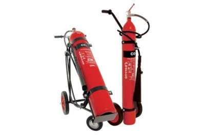 Carbon Dioxide Fire Extinguisher 12kg with Cart