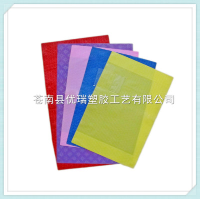 Manufacturer direct sale can customize plastic book cover color printed PVC cover book cover.