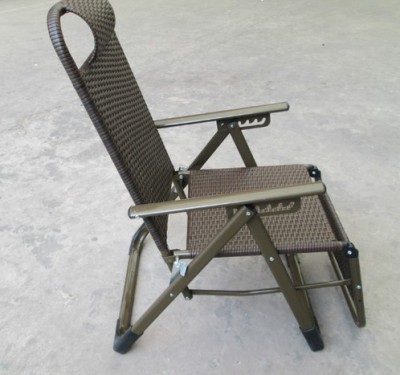 Factory direct connected leisure chair folding beach rattan chair spot adjustment