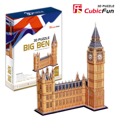 Le cube 3D puzzle model, MC87 Big Ben.