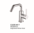 Vertical single handle single hole cold hot kitchen faucet 8107 8107C