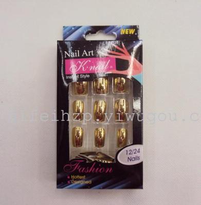 Latest Gold Silver Metal Nail Tip Does Not Fade High Brightness