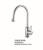 Copper single hole cold hot kitchen faucet, wash basin faucet 8108