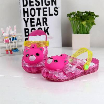 "Spot" band sound with flashing lights jelly child shoes for babies and cool the second going out shoes children's shoes