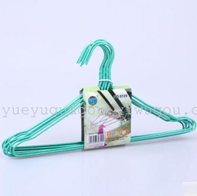 Household Department Store Clothes Hanger Wet and Dry PVC Coated Hanger Household High Quality Clothes Hanger Wholesale