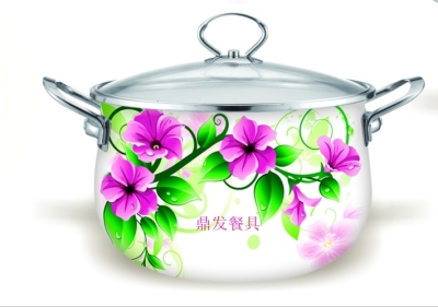 Stainless steel insulated pot with lid kitchen hotel supplies