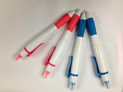 New Korean Candy-colored neutral white fluorescent pen Double head