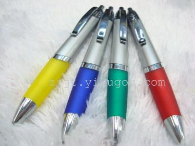 New Korean Color leather silver ballpoint pen Gel ink pen