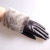 A hundred tiger wang leather gloves. Fashionable black fox fur