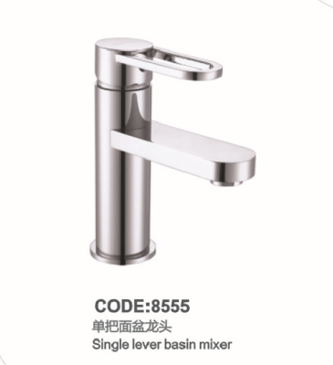 Copper Single Hole Basin Faucet Hot And Cold Water 8555