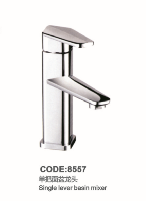 Copper Single Hole Basin Faucet Hot And Cold Water 8557