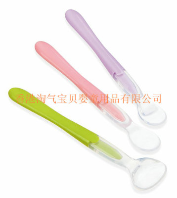Children's silicone soft spoon baby spoon spoon baby spoon feeding spoon