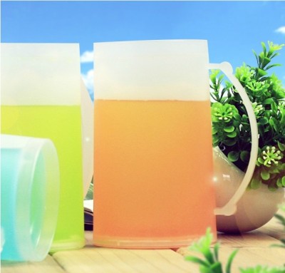 Creative ice cup plastic double-layer beer cup summer iced drinks cup cup