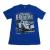 Four color printing men s loose crew neck cotton short sleeve t shirt Royal Blue