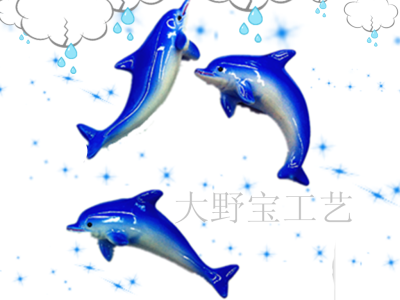 Individual dolphin resin creative refrigerator paste export gift.