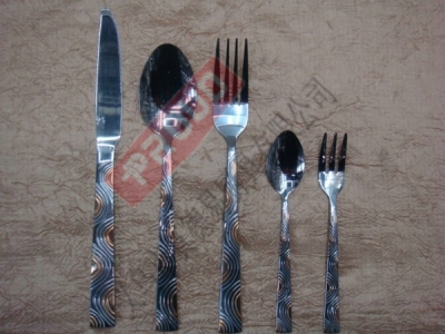 2830AD gold-plated stainless steel tableware stainless steel cutlery, Western knife, fork, spoon