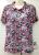 Factory direct hot summer 2014 new old lady's mother fit stretch modal floral short sleeve t shirt short sleeve