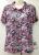 Factory direct hot summer 2014 new old lady's mother fit stretch modal floral short sleeve t shirt short sleeve