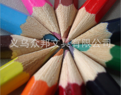 [Zhongbang Stationery] Factory Wholesale Direct Sales 12-Color 3.5-Inch Short Branch Student Color Drawing Pencil