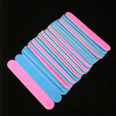 100pcs 100/240 Grit Professional Nail Files Nail Buffer Buffing Slim Crescent Grit Nail Tools Nail File Hot Sale Factory 