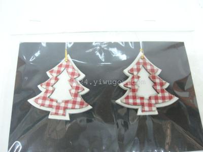 Factory direct wooden cloth Series pendant Christmas Christmas tree pendant