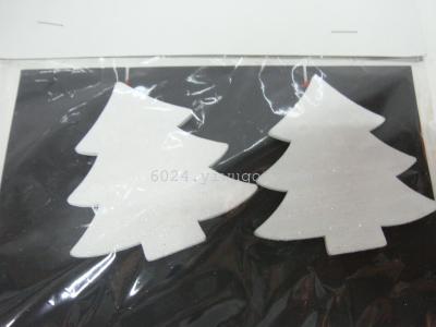 Factory direct smooth wooden Christmas trees in Christmas Series pendant pendants