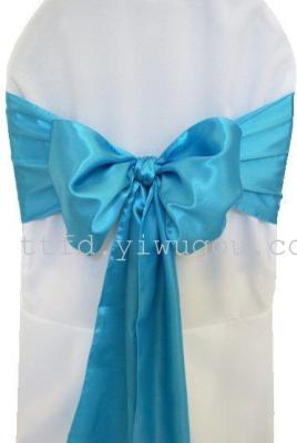 Elastic chair cover with bow tie shoulder ribbon high-energy hotel banquet supplies