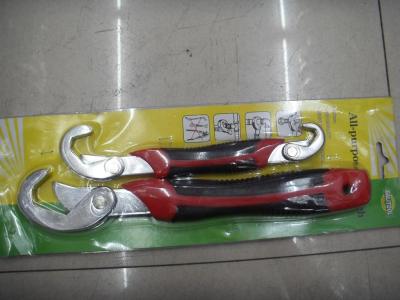 Set of 2 universal multifunctional rapid pipe wrench, plumbing wrenches, wrenches, pliers
