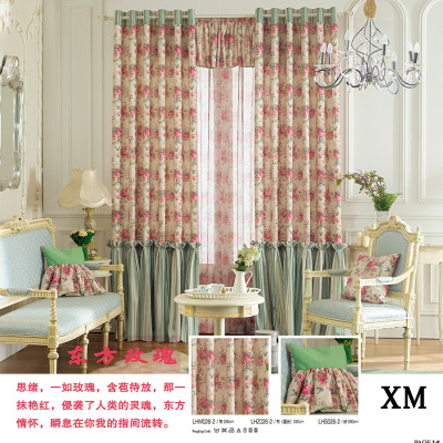 2023 America Villa reactive dye printing of cotton and linen curtain fabric