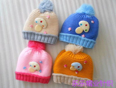 Han edition children hat World Cup cartoon hat new winter mushrooms baby hat knitting hat