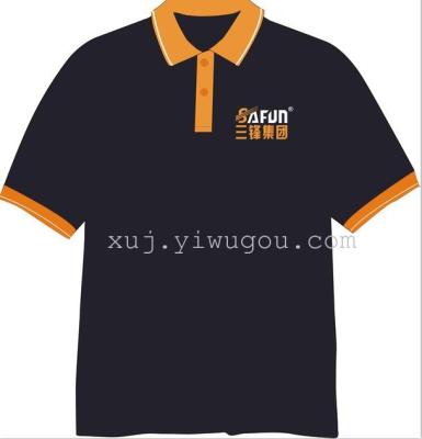 Mixed colors lapel advertising shirt promotional clothing short sleeve summer t-shirt