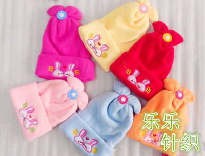 Hat the new high quality comfortable cashmere children cartoon characters the rabbit baby hats